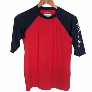 Columbia Boys Omni Shade Shorts Sleeve Size XL